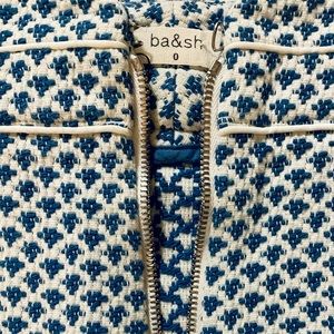 Bash mini skirt blue&white